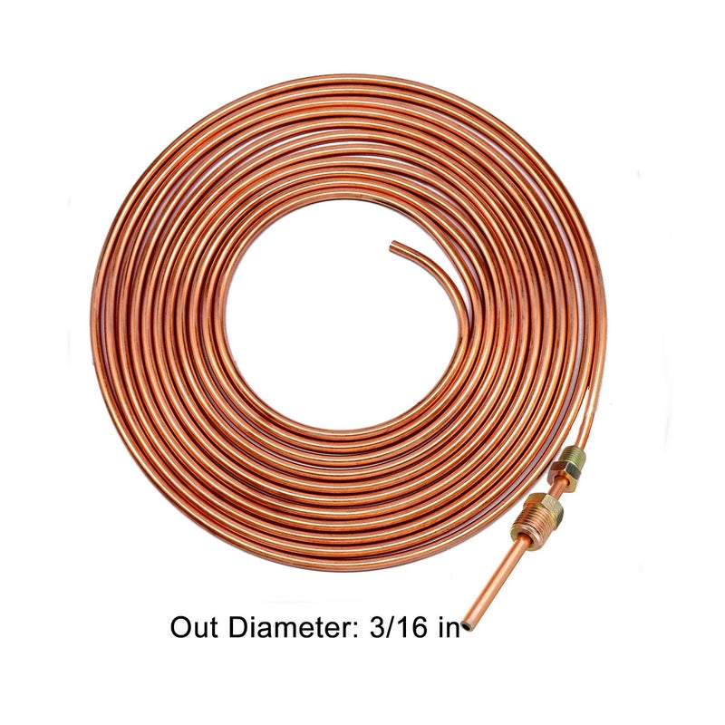 MuHize 3/16 Rear Brake Line - Upgraded 25Ft Copper-Coated Steel Brake Line Kit for Car Truck Trailer RV, Hydraulic Braking System Corrosion Resistant - Image 4